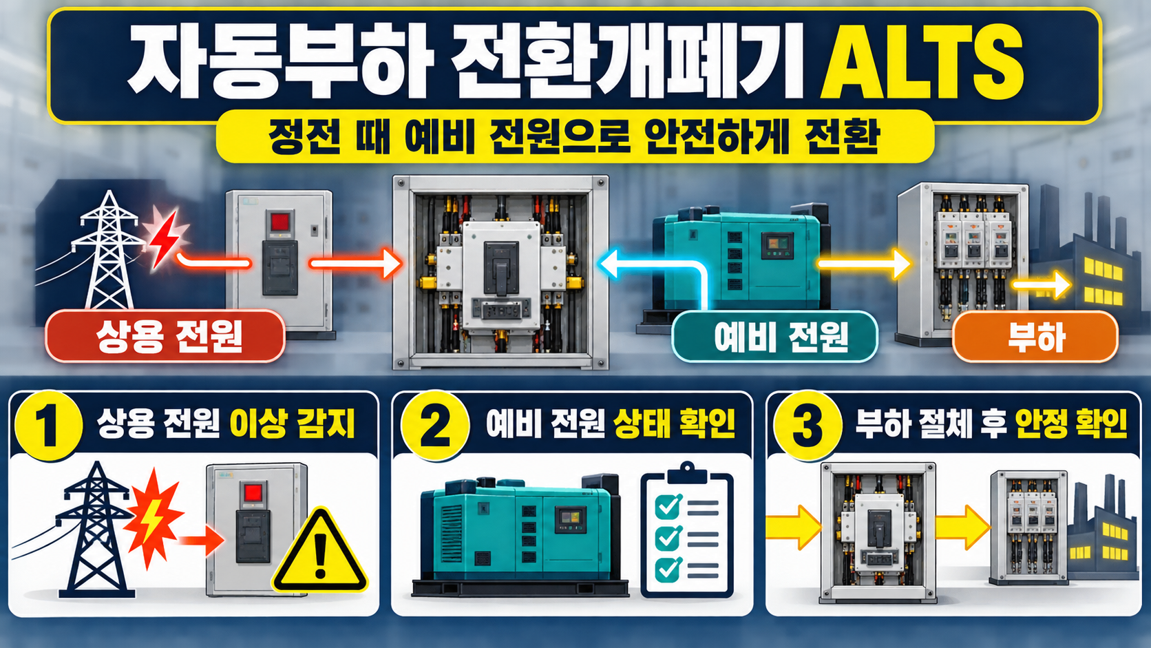 자동부하 전환개폐기 원리와 점검 항목 정보카드