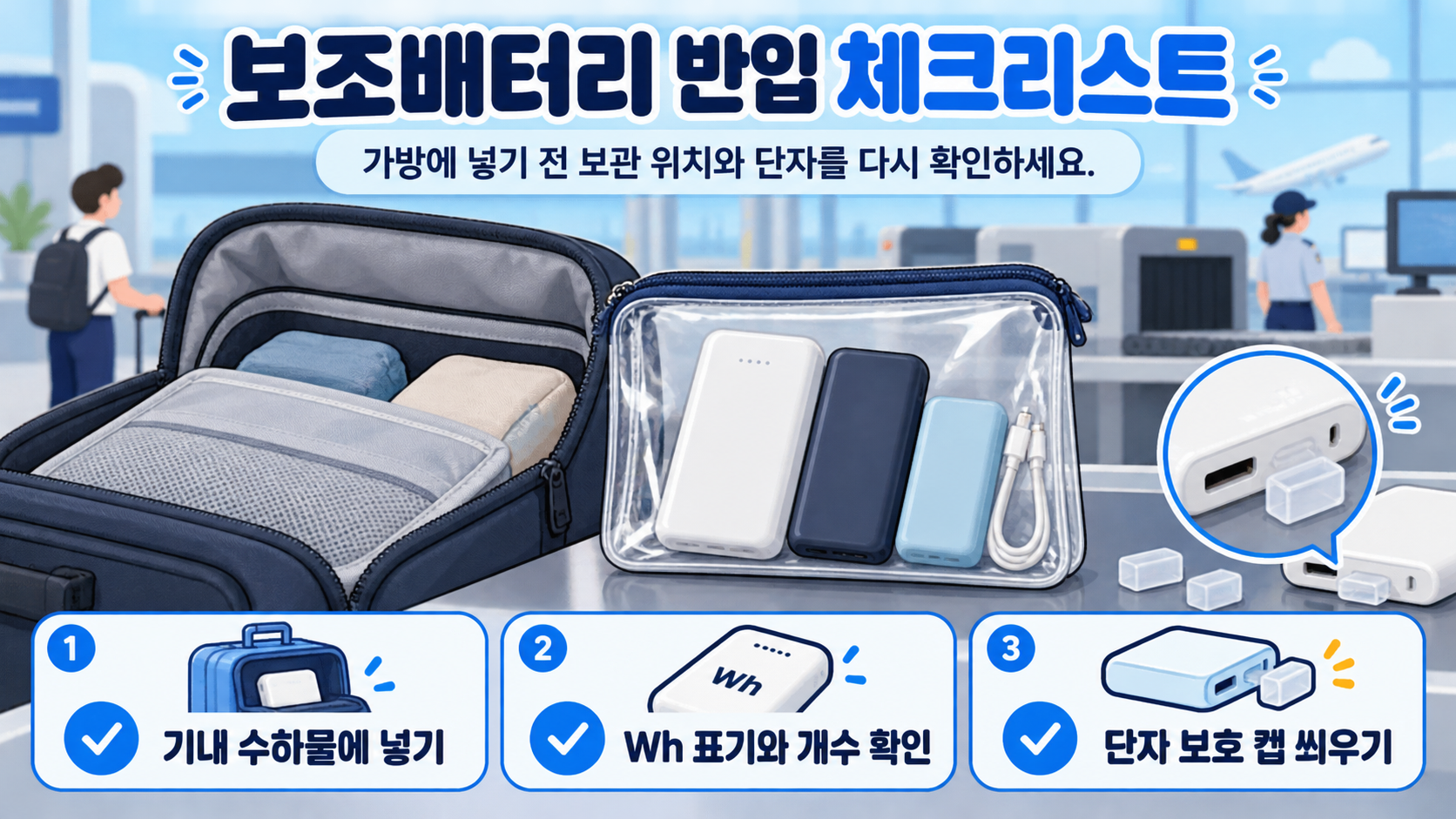 기내 보조배터리 반입 금지 실수를 줄이는 확인 항목