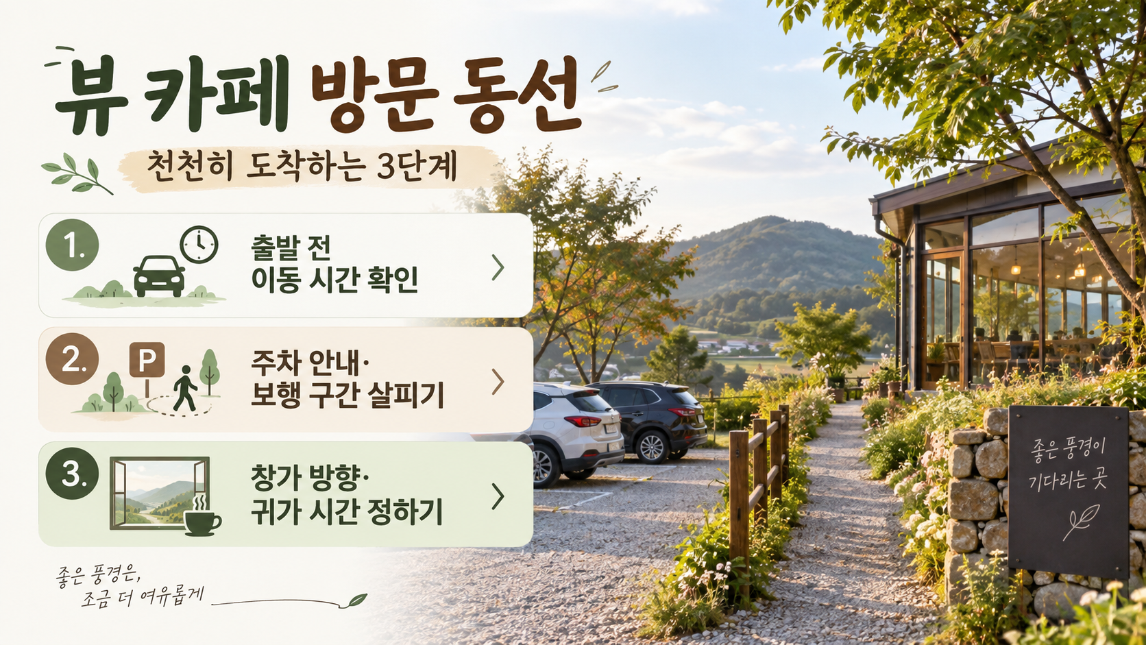 부여 여행 중 카페 방문 시간을 계획하는 지도와 메모