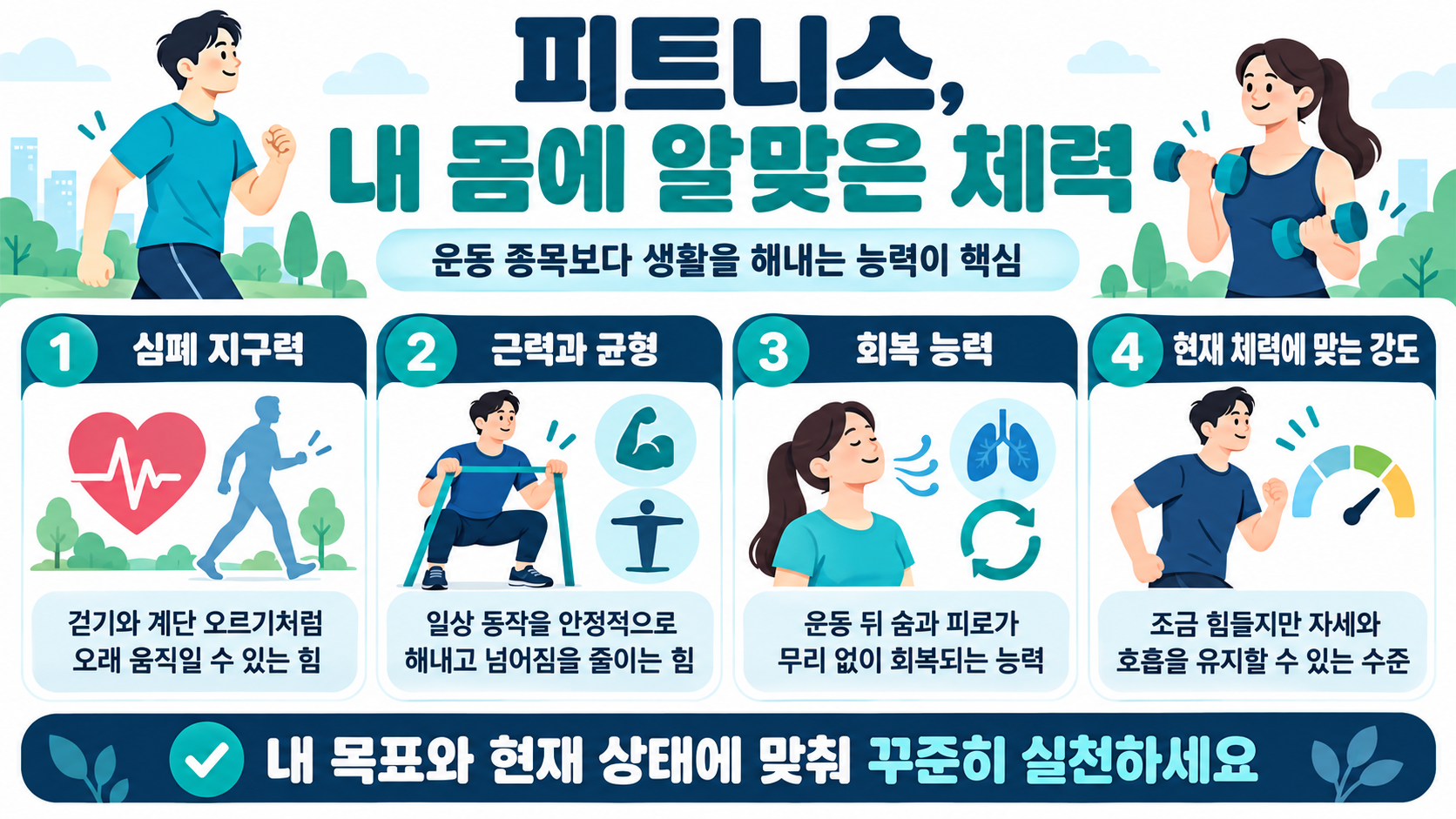 피트니스 뜻과 실천 기준을 정리한 정보카드