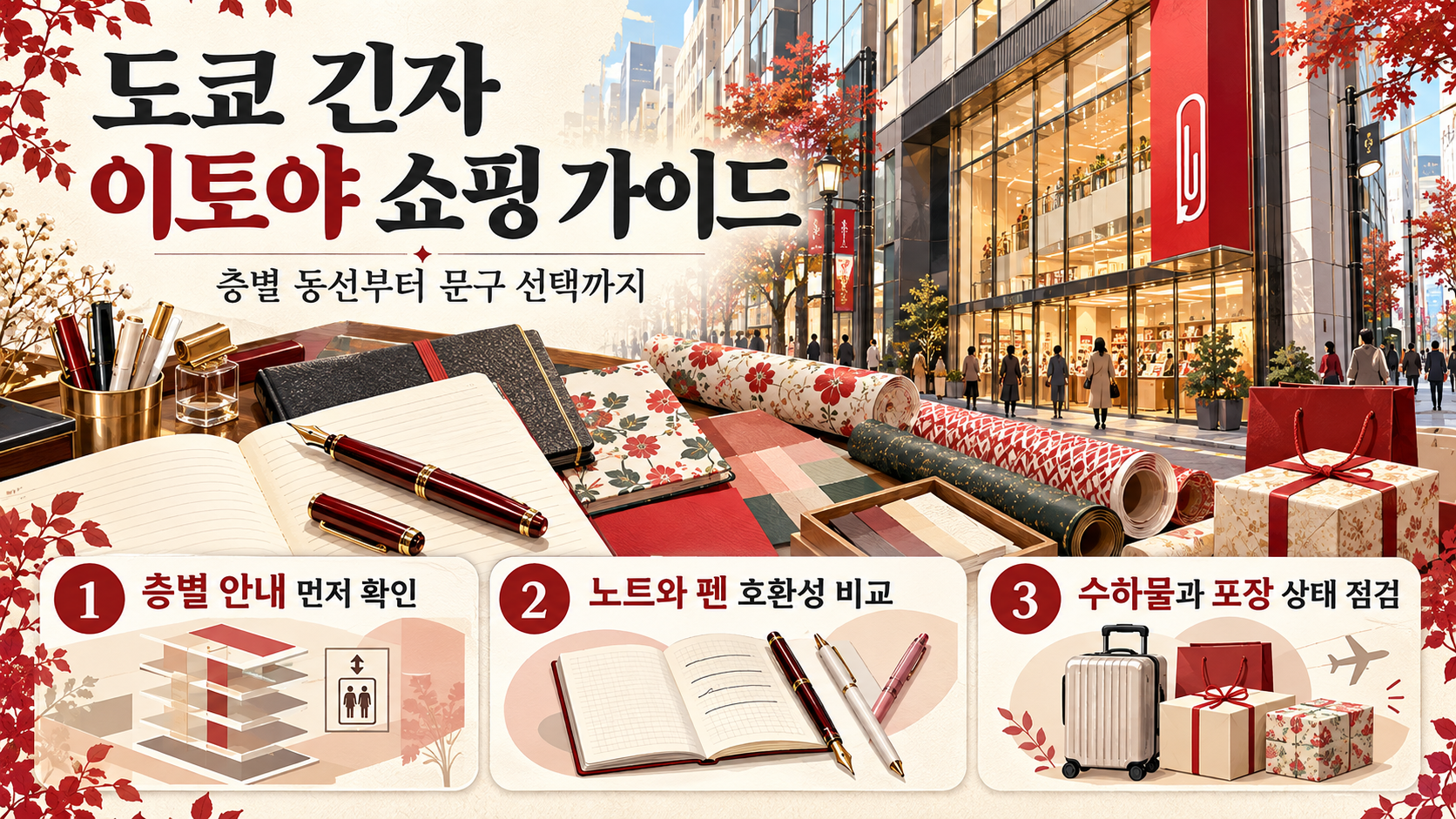 긴자 이토야 문구 쇼핑 핵심 가이드