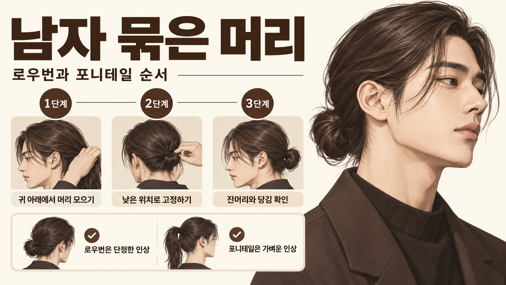 로우번 묶는 순서를 보여주는 정보카드
