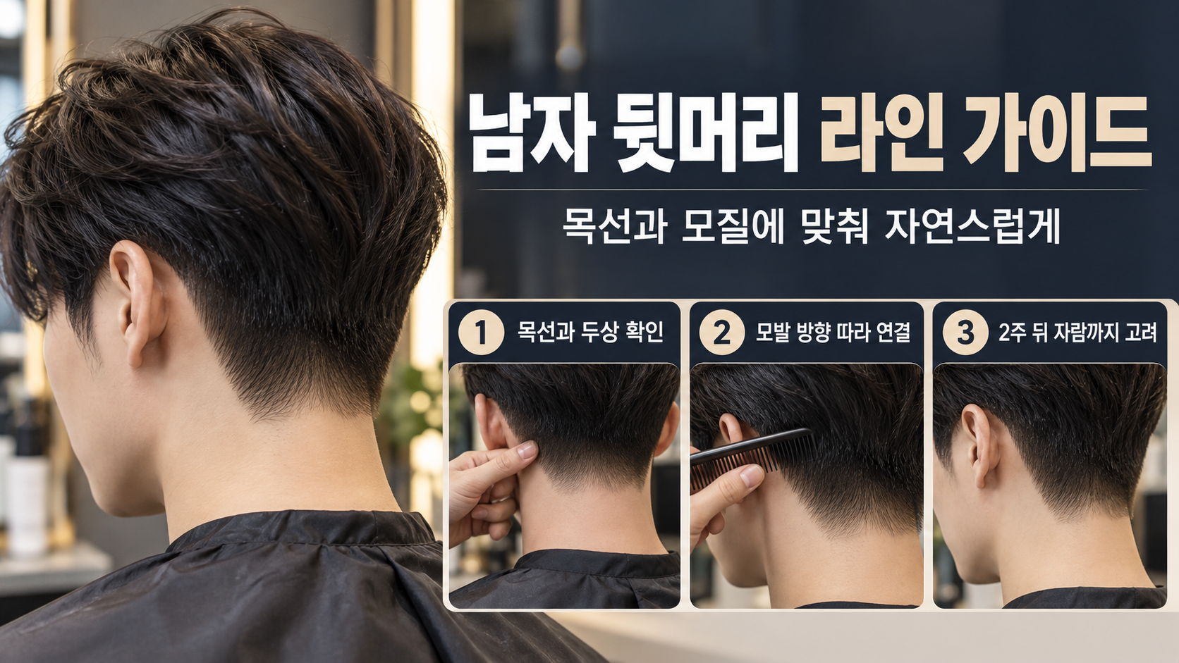 남자 뒷머리 라인 선택과 관리 핵심을 정리한 정보카드