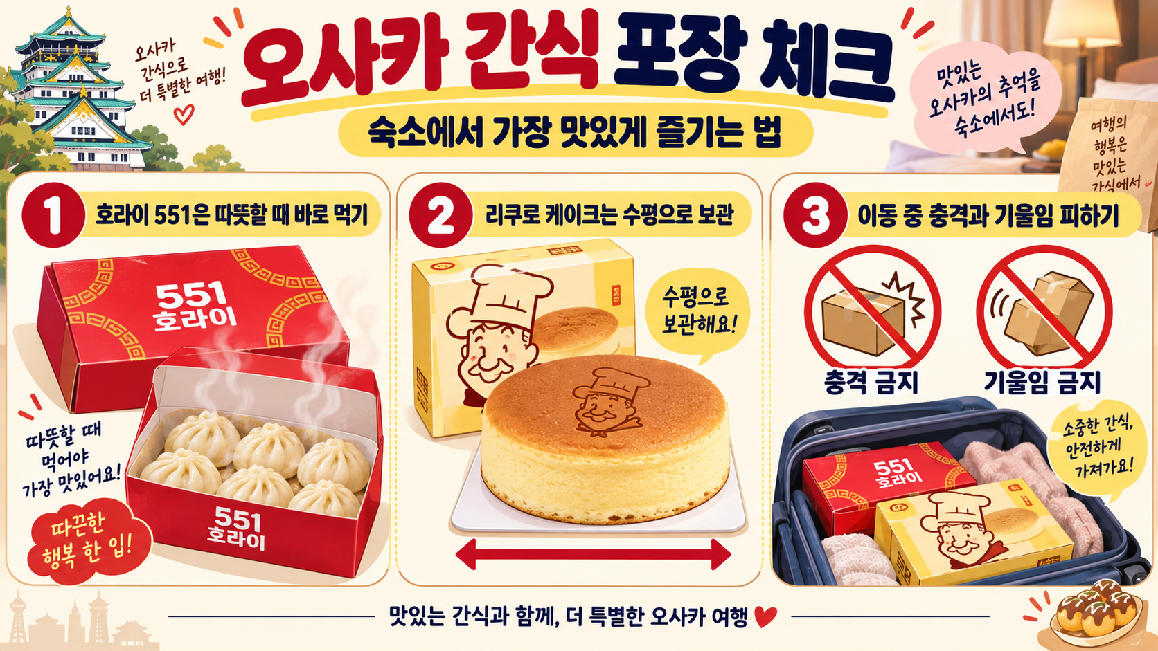 오사카 편의점 음료 선택 체크리스트 정보카드