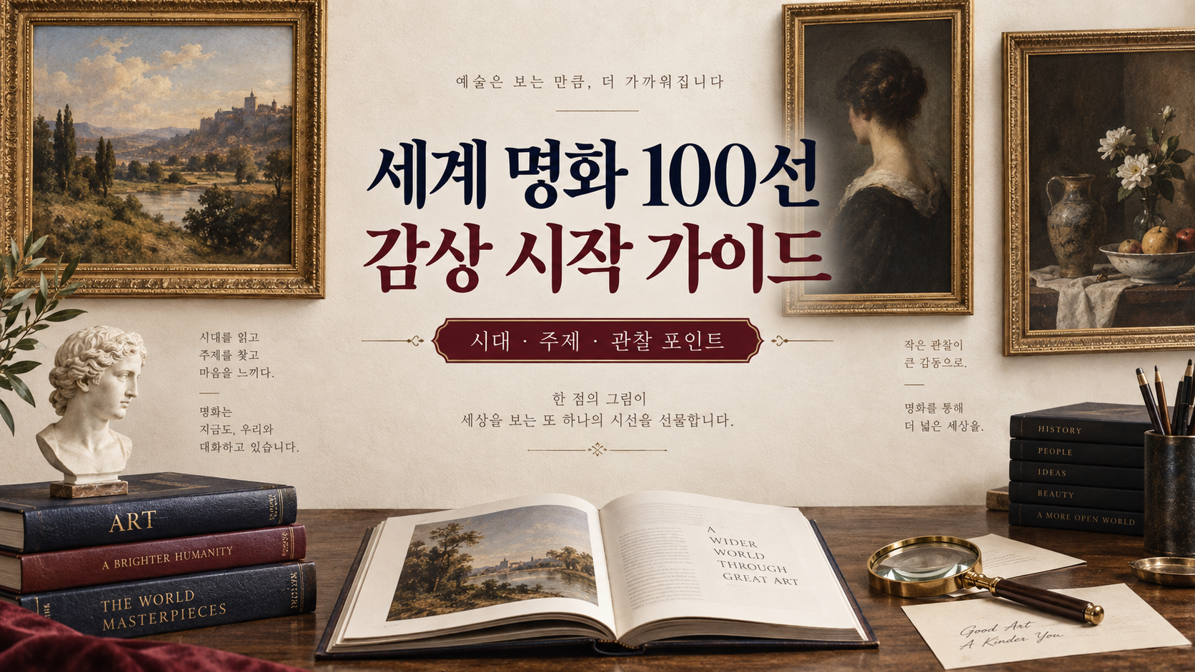 세계 명화 100선 감상 길잡이 정보카드