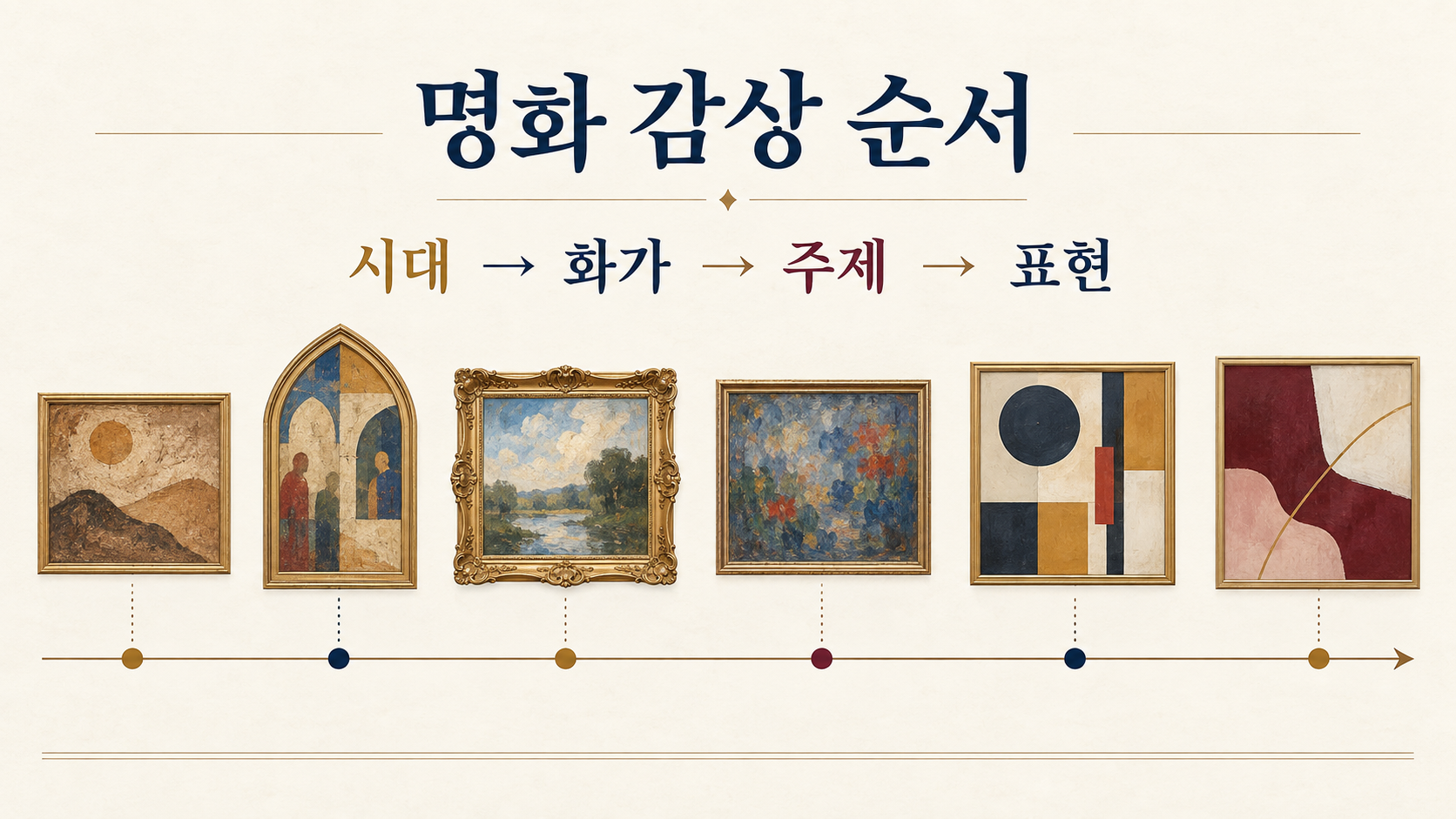 명화를 보는 다섯 시대의 창 정보카드