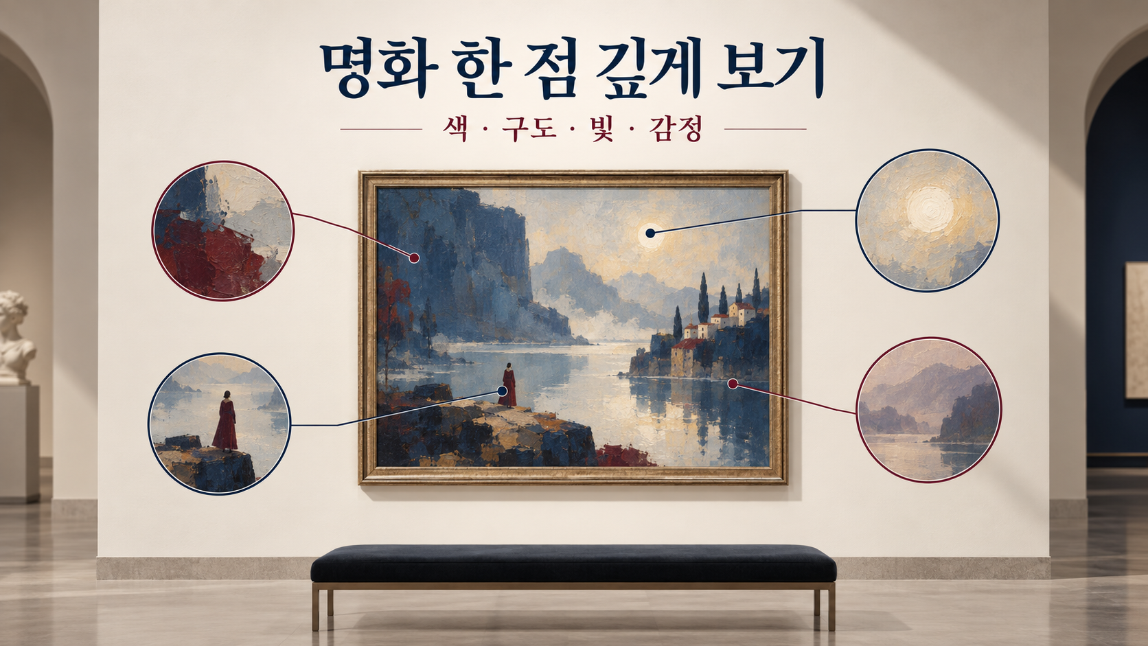 명화 감상 네 단계 정보카드
