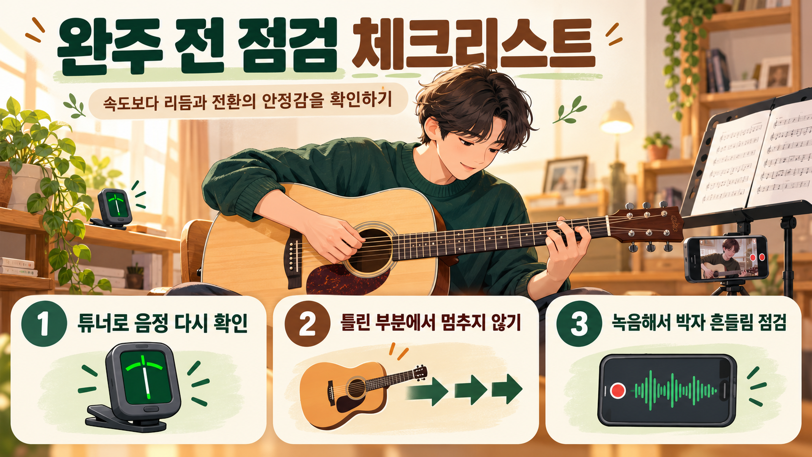 너에게 난 나에게 넌 연주 전 체크리스트