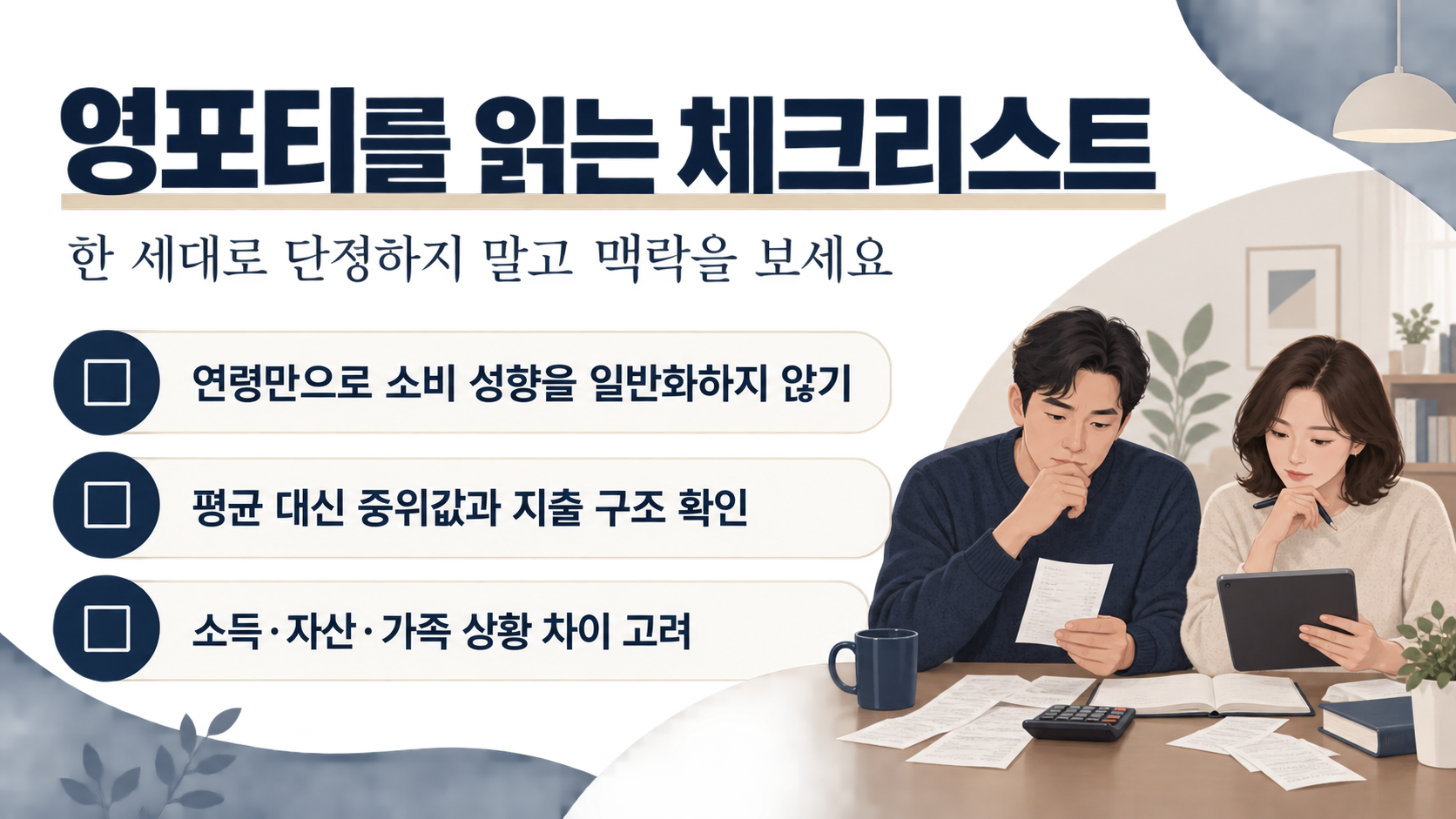 세대 소비 콘텐츠를 읽는 체크리스트 한국어 정보카드